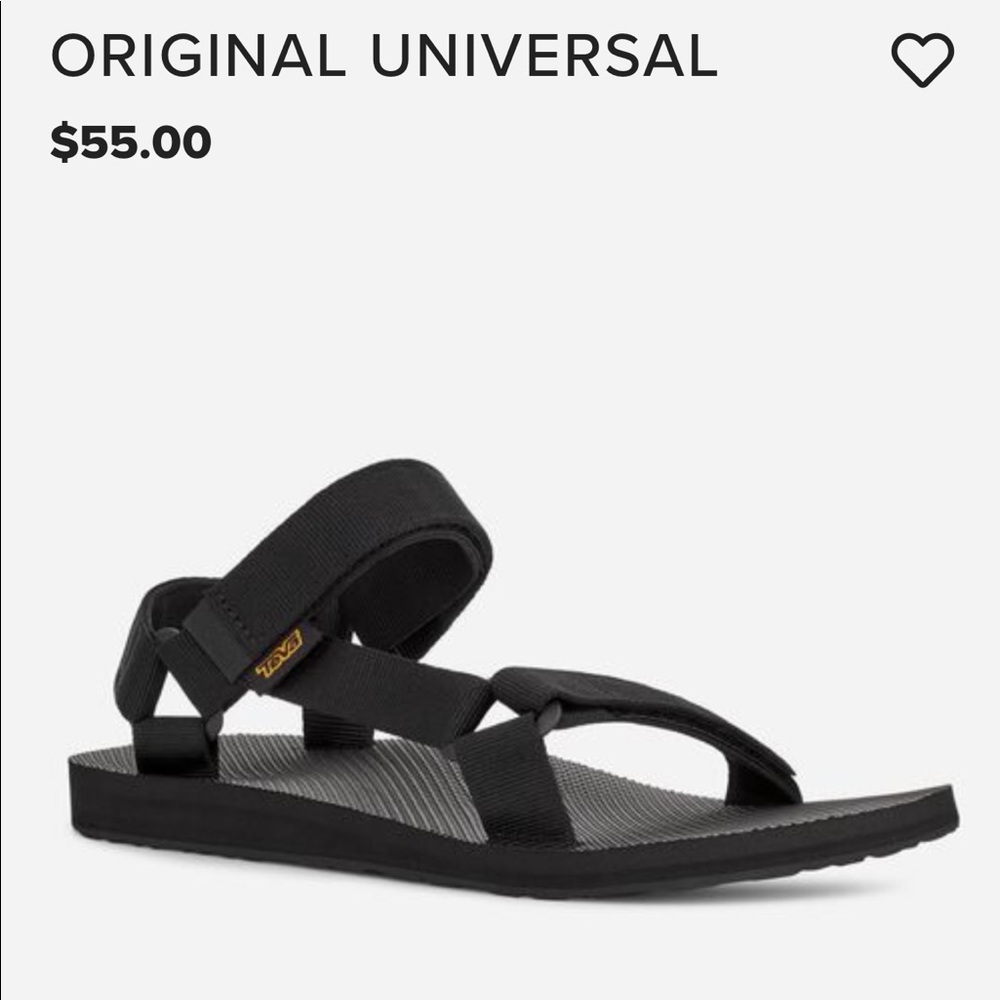 Original Universal mens minimalist black sandals 11 by Teva